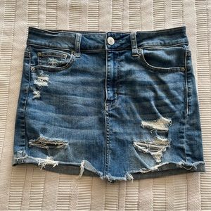 💘 Blue Denim Mini Skirt